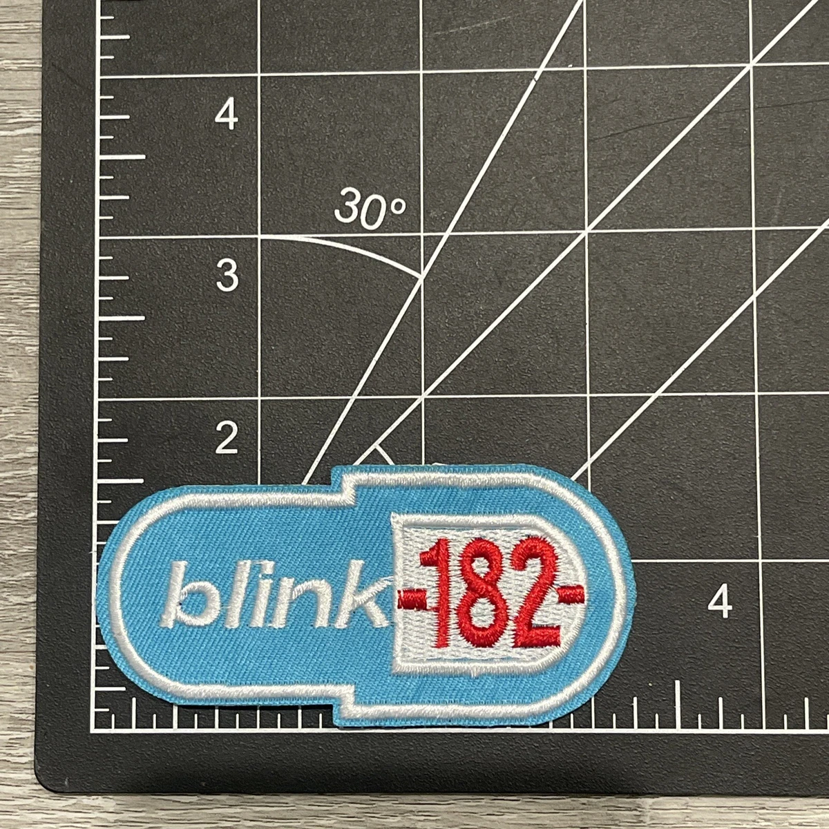 Blink 182 Embroidered Iron On Patch 1.5x3.5 Inch