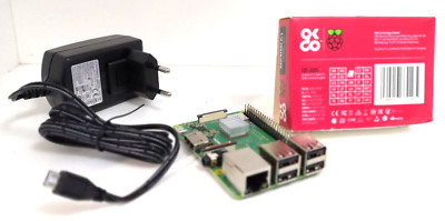 Raspberry Pi 3 Model B+ ARM Cortex-A53 CPU (BCM2837) 1,40GHz 1GB DDR2 + Netzteil