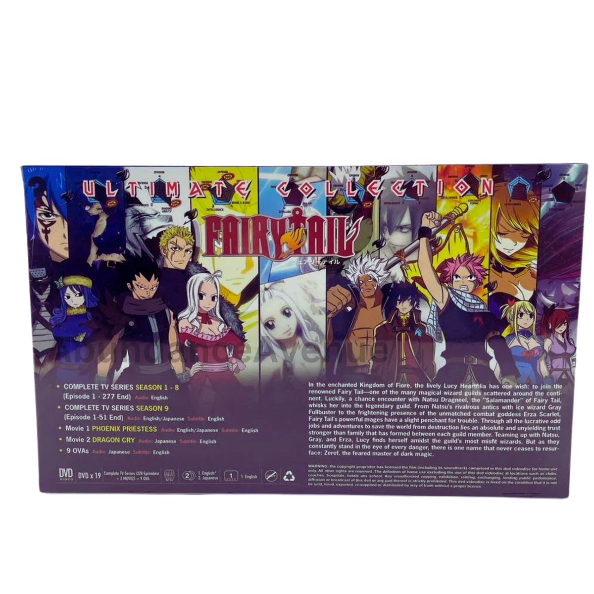 DVD Fairy Tail Ultimate Collection 9 Seasons (Vol. 1-328 End) + 2