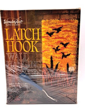Wonder Art 1970's Latch Hook Hanging Rug Kit 4768 Twilight Tool Included Sealed