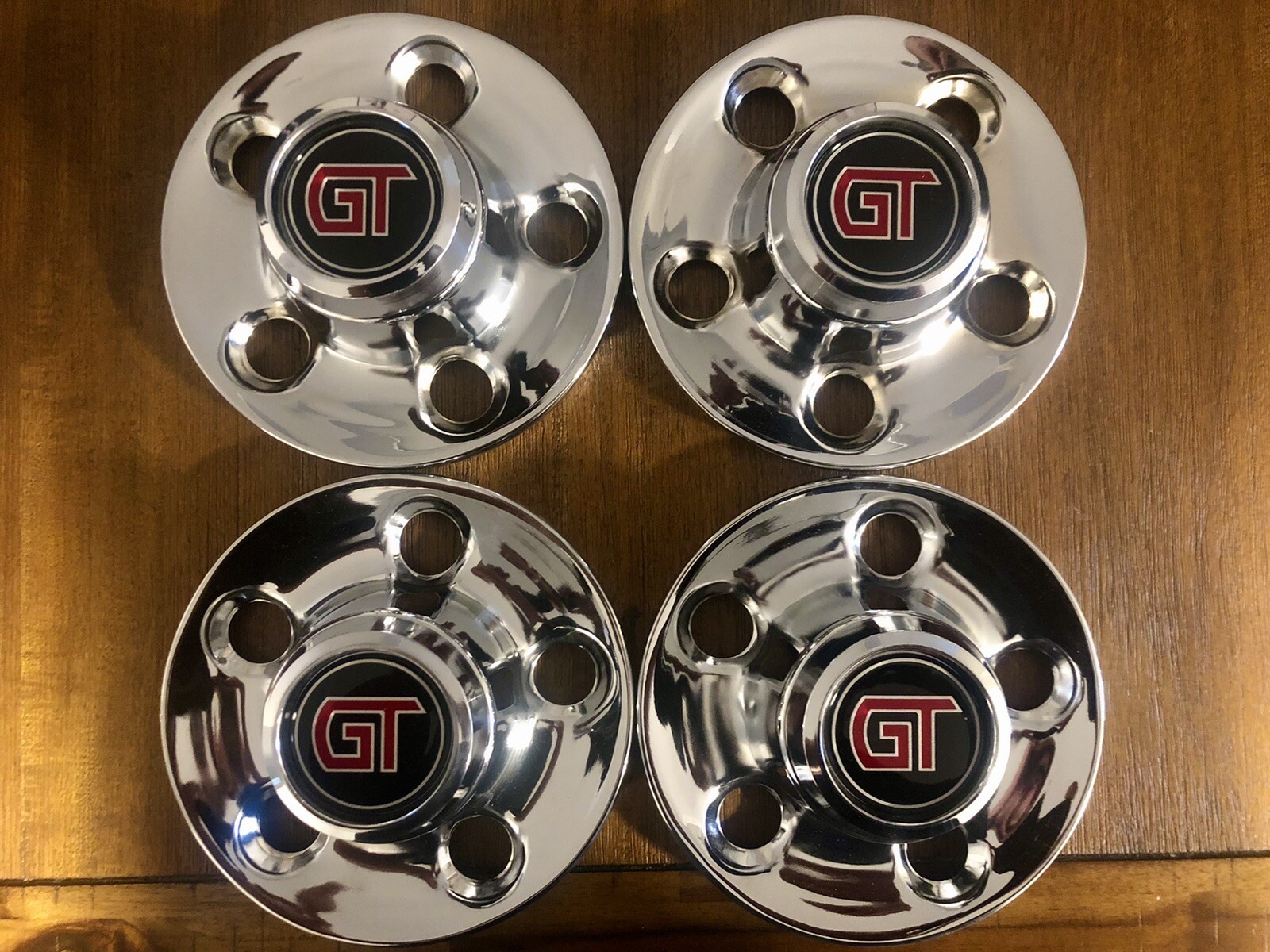 New Metal Ford Falcon XA XB GT Chrome Skull Hub Caps Suit 12 Slot Sedan