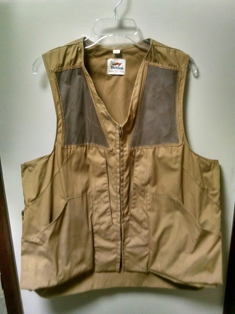 Vintage Duxbak Heavy Canvas Hunting Vest men's large | eBay