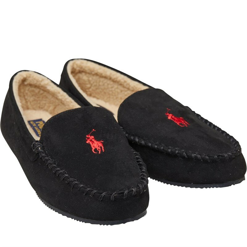 ralph lauren mens moccasin slippers