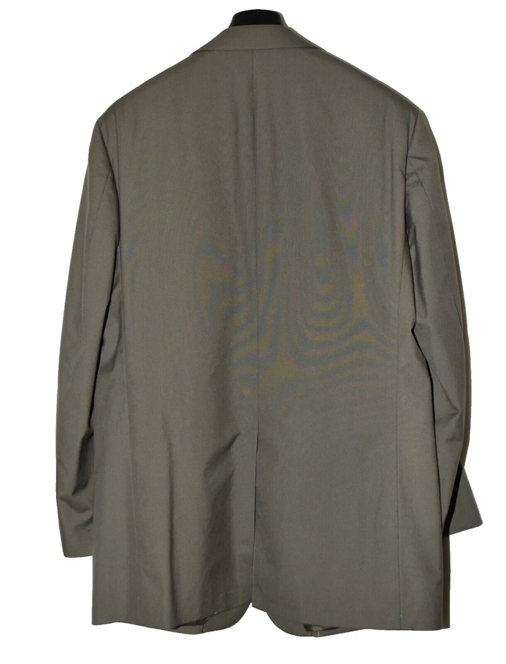 Brooks Brothers Gray Poplin 3 Button Mens Pleated Cuffed Pants Suit 41L - Image 4 of 4