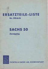 SACHS 50 zweigang Ersatzteileliste Bj 1965 35.Seiten Explosionsz.DKW/Hercules