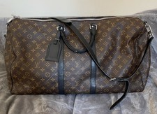 Louis Vuitton Keepall Bandouliere Duffle 55 Black Canvas for sale online |  eBay