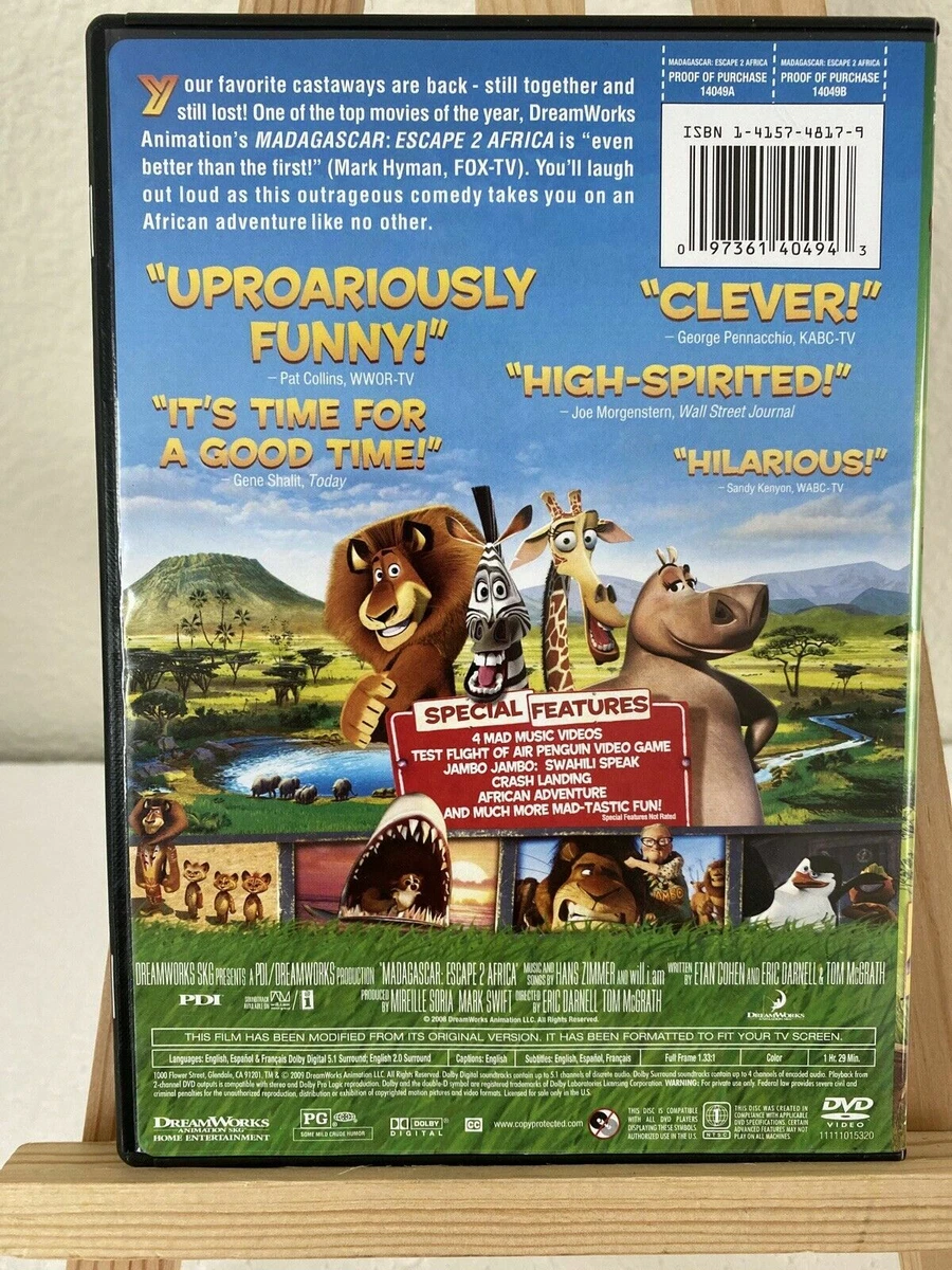 Opening To Madagascar Escape 2 Africa 2009 Dvd Madagascar Escape 2 Africa Dvd