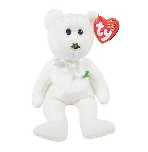 Ty Beanie Baby Original HIS The Groom Bear Stuffed Plush W/Tags Vintage