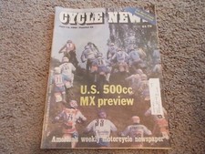 June 14, 1989 Number 23 Cycle News Newspaper / US 500 MX preview