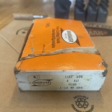 OSG 1-12 NF HSS GH4 Straight 4 Flute Tapered Plug Threading Bottoming Tap 2 Taps