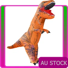 ADULT T-REX Dinosaur INFLATABLE Costume TRex T Rex Jurassic World Orange Blowup