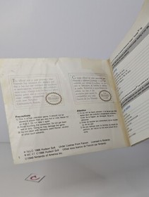 Faxanadu (Nintendo NES) Instruction Booklet Manual Only *No Game*