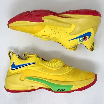 Nike Zoom Freak 3 x UNO Yellow Sneakers, Size 17 BNIB DC9364-700