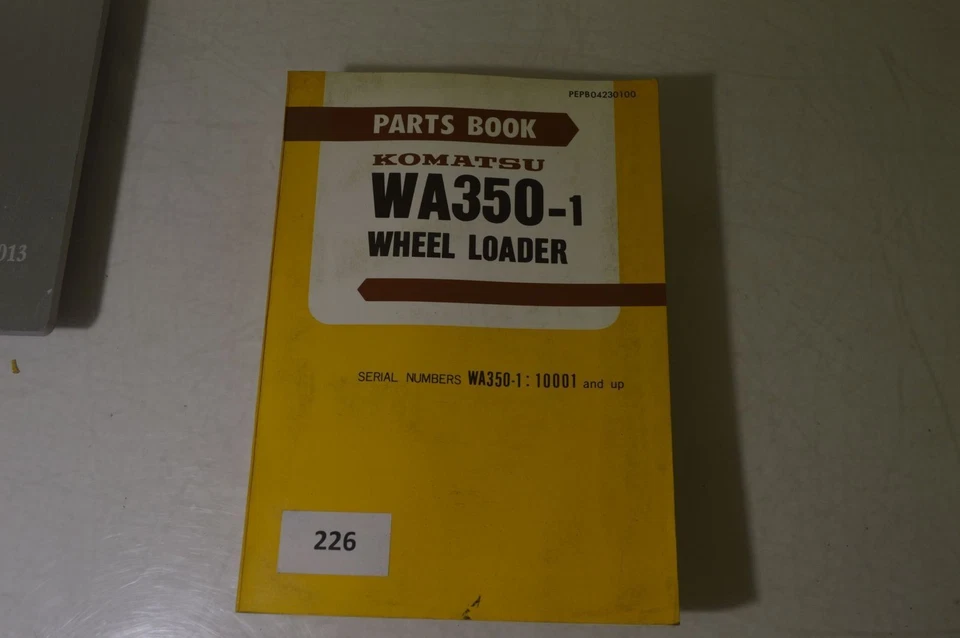 B226 - Komatsu Parts Book - Teile-Katalog für WA350-1 Radlader - Bild 1 von 1