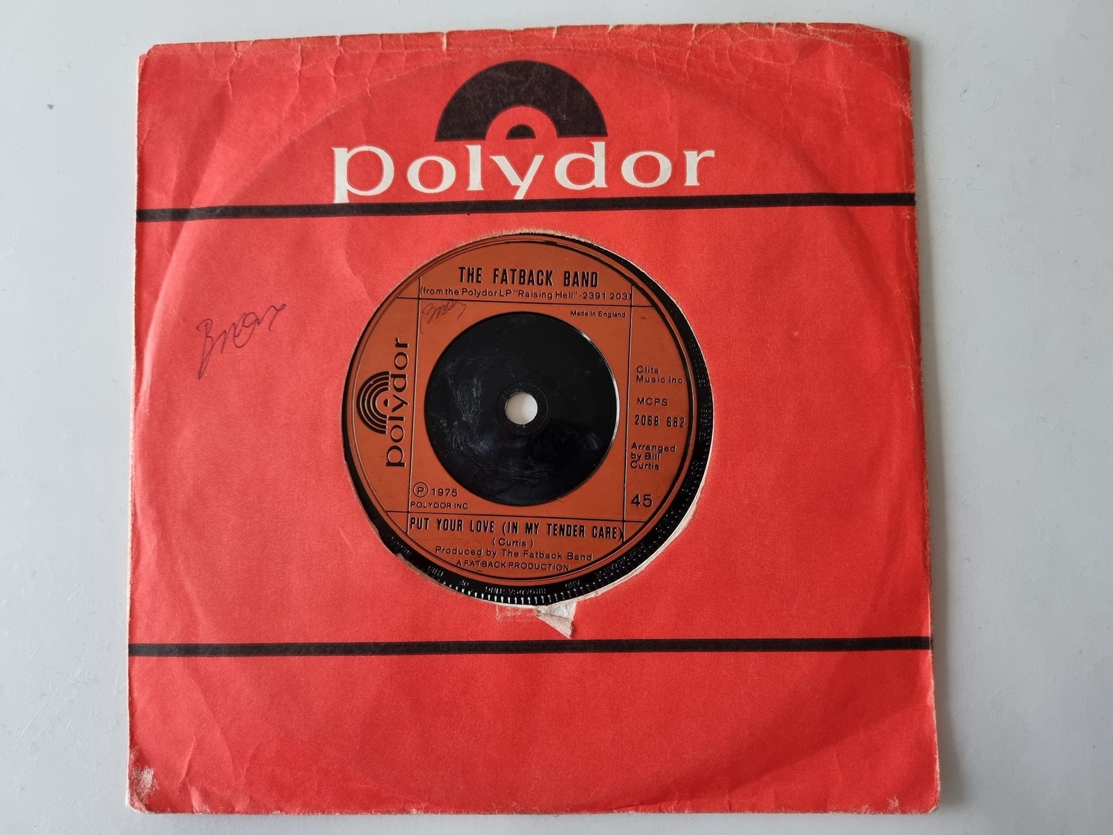 The Fatback Band - Party time/ Put your love (in my tender care) 7'' Vinyl UK