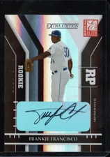 Frank Francisco (Rangers) 2004 Donruss Elite Extra Edition Rookie Auto/1000
