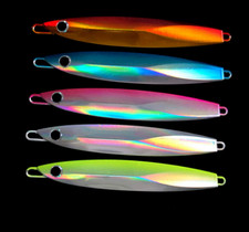 5pcs/set Glow Slow Fall Pitch Fishing Lures Sinking Lead Metal Flat Jigging Bait