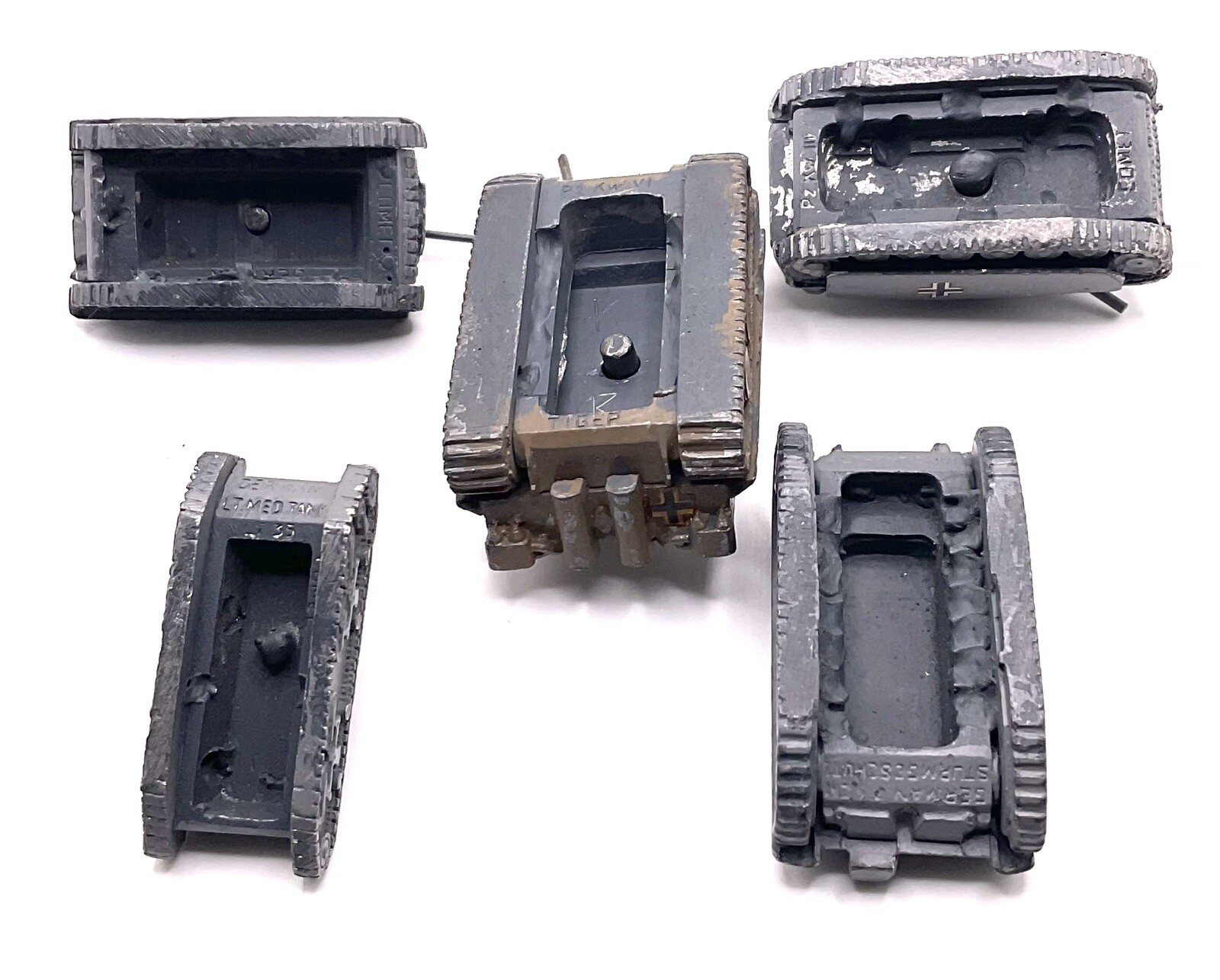 authenticast diecast tanks military Us / Germany 5pc Set