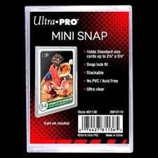 LOT of 3 ULTRA PRO MINI SNAP CARD HOLDERS STACKABLE STANDARD SIZE ARCHIVAL SAFE
