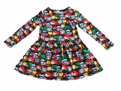 Spotted Zebra Girls MARVEL Dress  8 Medium New With Out Tag Lots Of Super Hero