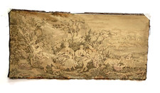 Arazzo da parete antico grande vintage primi 900 senza cornice