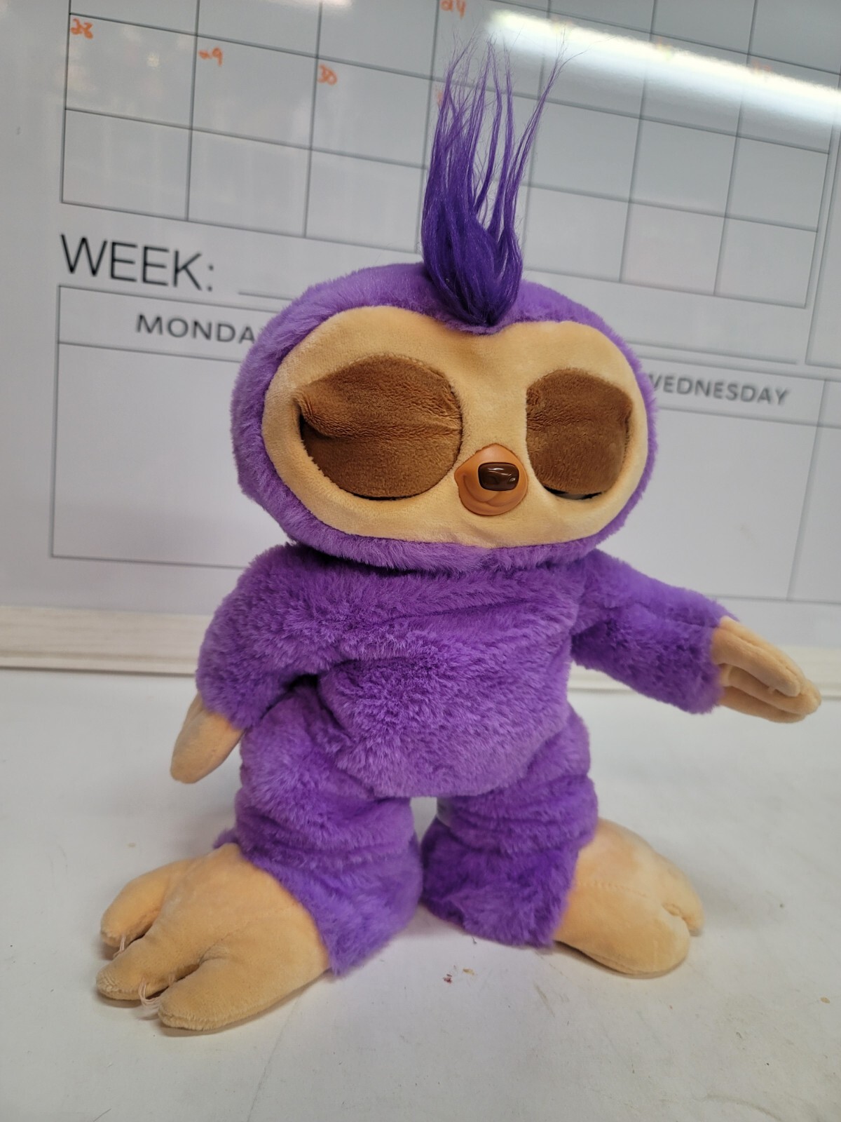 Zuru Pets Alive Purple FIFI The Flossing Sloth DANCING PLUSH Tested 