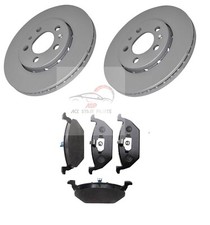SKODA FABIA 2000-2014 FRONT 256mm VENTED BRAKE DISCS AND BRAKE PADS