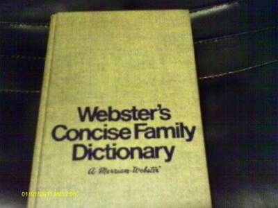 Websters Concise Family Dictionary - Hardcover By Merriam-Webster - GOOD