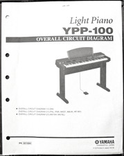Yamaha YPP-100 Electronic Digital Piano Original Overall Circuit Diagram Sheets