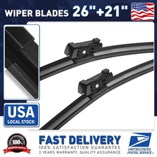 For 2012-2018 Audi A6 Front Left & Right Windshield Wiper Blades Set Of 26"+21"