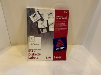 Avery 3 1/2 Diskette Labels White for Laser Printer 5196 9 Per Sheet