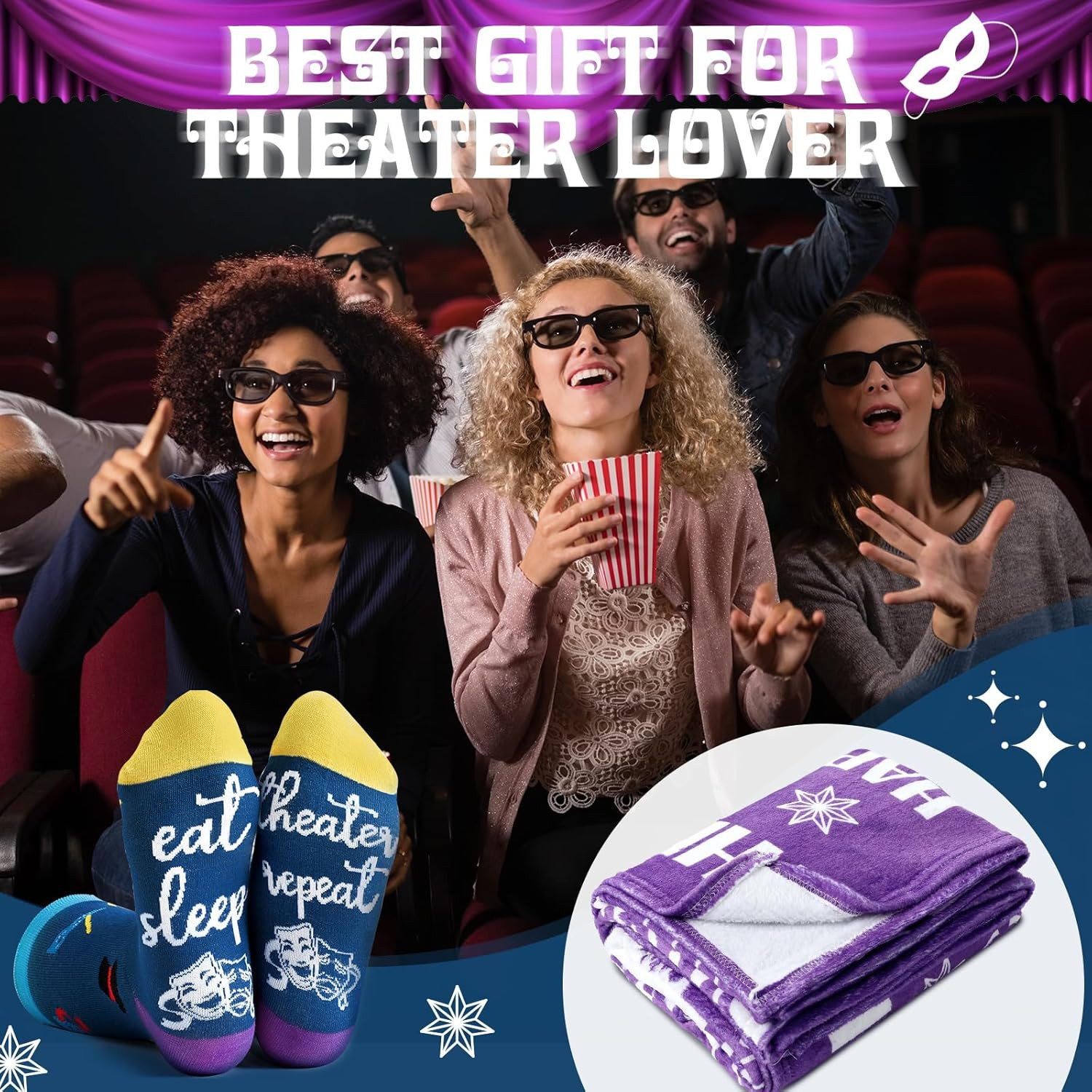 Theater Lovers Gifts for Girls Women Men Musical Theater Drama Gifts for Actors