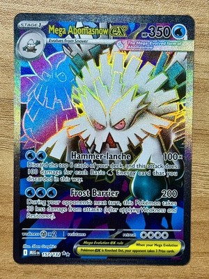 Pokemon Mega Abomasnow 157/132 Mega Evolution Full Art Holo Ultra Rare NM/Mint