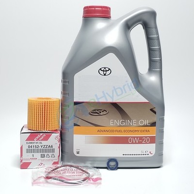 Genuine Toyota C-HR Hybrid Intermediate Service Kit Oil Filter 0W20 Oil & Washer
