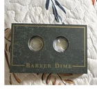 Barber 10C Dime Coin Holder Display with 2 Barber Dimes, Uncertified