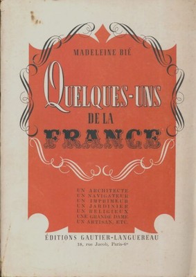 Einige aus Frankreich - Madeleine Bié - V2171468