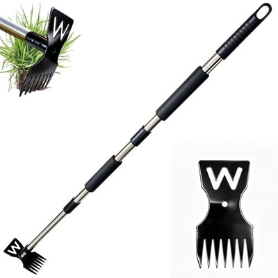 Weed Puller Tool - 60'' Manual Weeder Remover Tool, Long Handle black