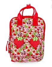 The World Of Strawberry Shortcake Mini Backpack Pink Red Cat All Over Print NEW