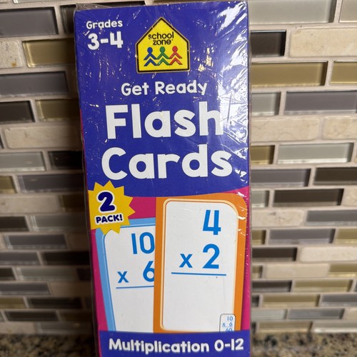 School Zone Multiplication(0-12) & Division(0-12) Flash Cards - New - Sealed - Afbeelding 2 van 6
