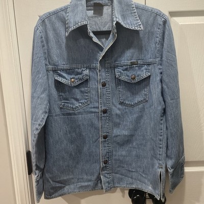 Men s Vintage Big Yank Denim Button Snap Size  Medium