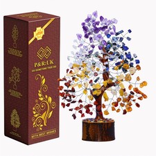 SEVEN CHAKRA CRYSTAL TREE ,TREE OF LIFE, REIKI NEW AGE GEMSTONE HEALING CRYSTALS