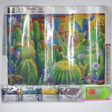 Cactus Diamond Painting Art Kit Adults 30x40cm Flowers Sunset Cacti DIY Craft