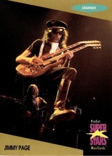 1991 Pro Set SuperStars MusiCards #18b Jimmy Page