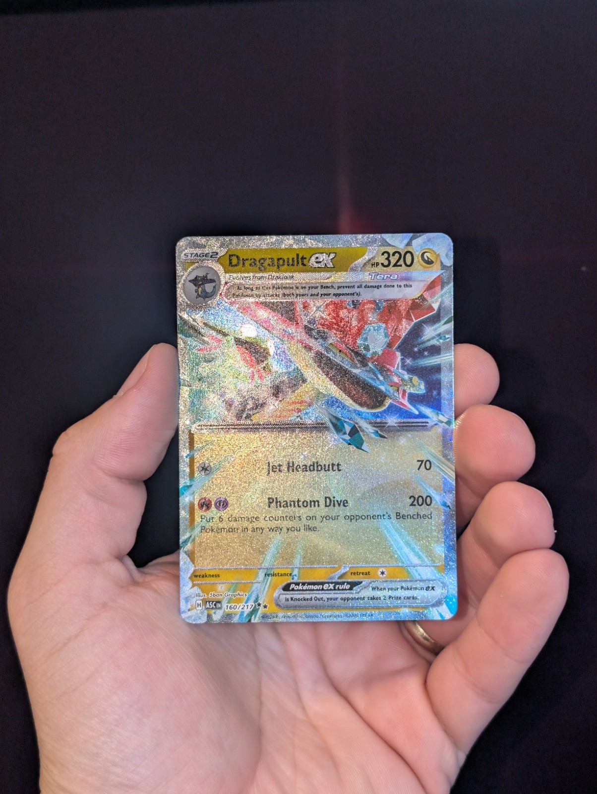 Dragapult ex 160/217 ME: Ascended Heroes Pokemon TCG Double Rare Holo NM