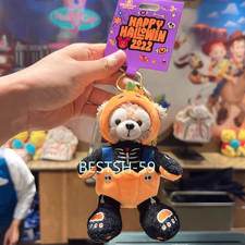 Authentic Halloween Duffy bear plush keychain shanghai disneyland 2022