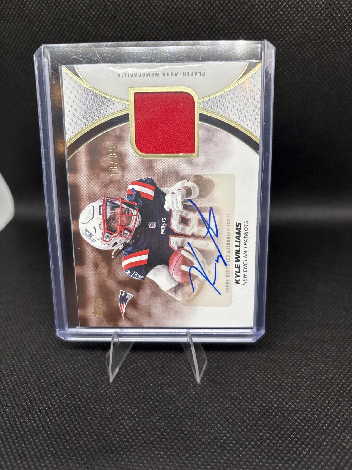2026 Topps Flagship Kyle Williams #NFLMA-KW Patch Auto 18/99 JERSEY MATCH