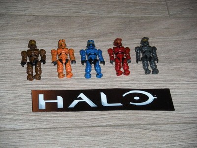 Halo Tribute Spartans x 5, Inc Rare Brown-Mega Bloks Halo Restposten