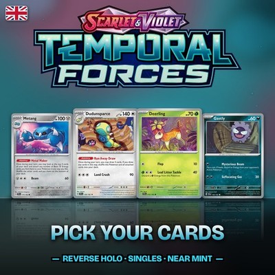 Pokemon Cards Temporal Forces TEF Reverse Holo Singles Choose English Near Mint