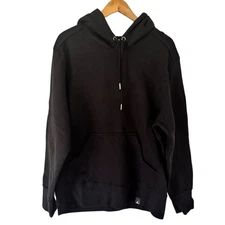 American Giant Men’s Classic Pullover Hoodie Medium Heavyweight Black NWOT