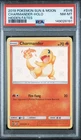 2019 POKEMON SUN & MOON HIDDEN FATES #SV6 CHARMANDER-HOLO PSA 8